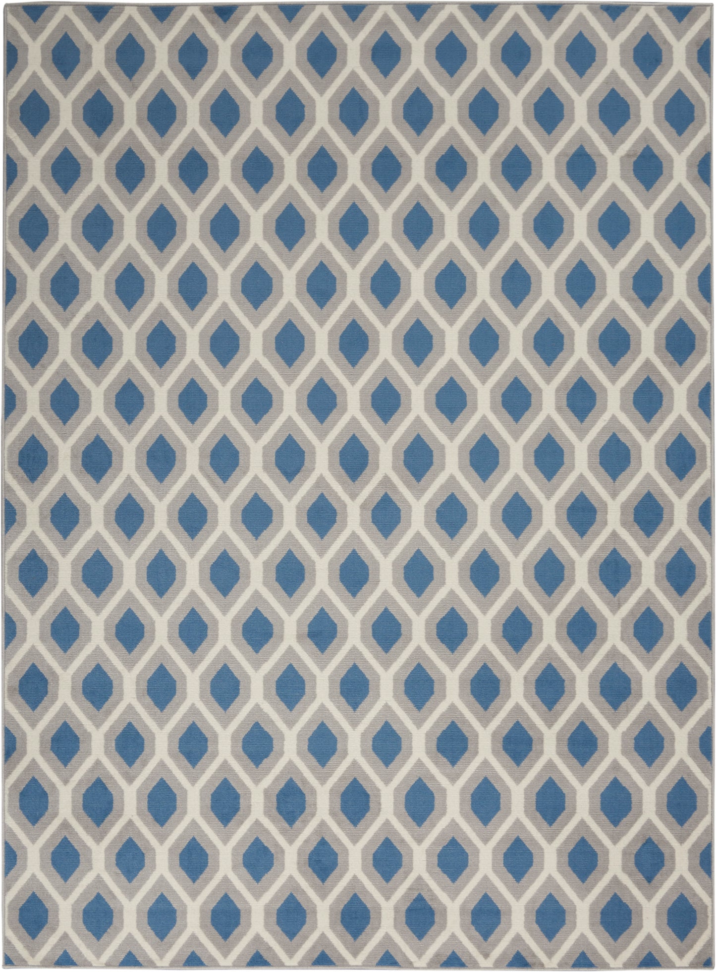 Nourison Home Grafix GRF22 Blue Contemporary Power-loomed Rug