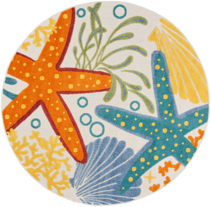 Nourison Home Aloha ALH24 Multicolor Contemporary Power-loomed Rugs