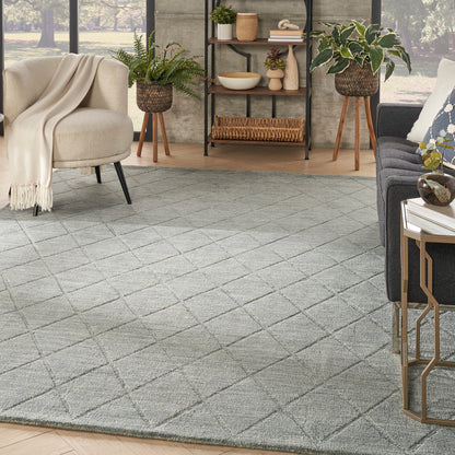 Nourison Home Wool Haven  Blue  Contemporary