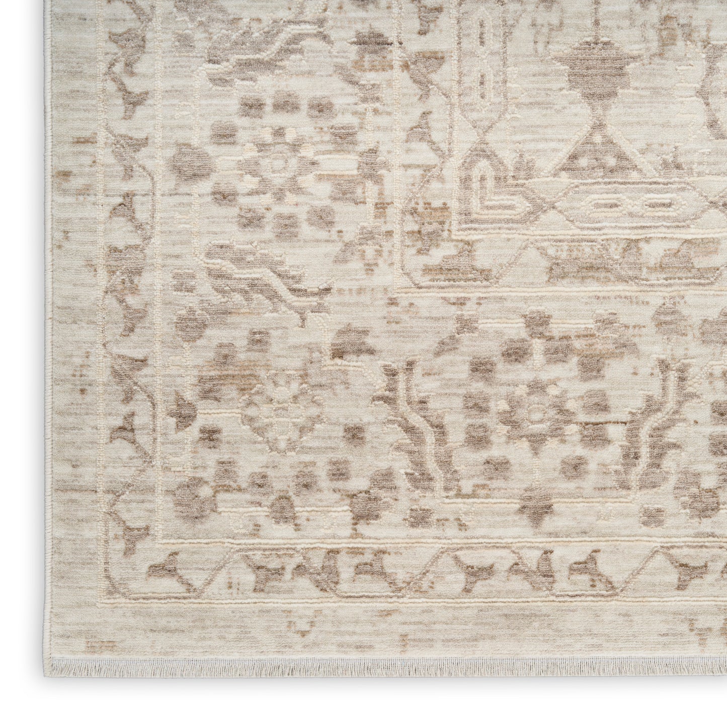 Nourison Home Shadows  Ivory Grey  Traditional