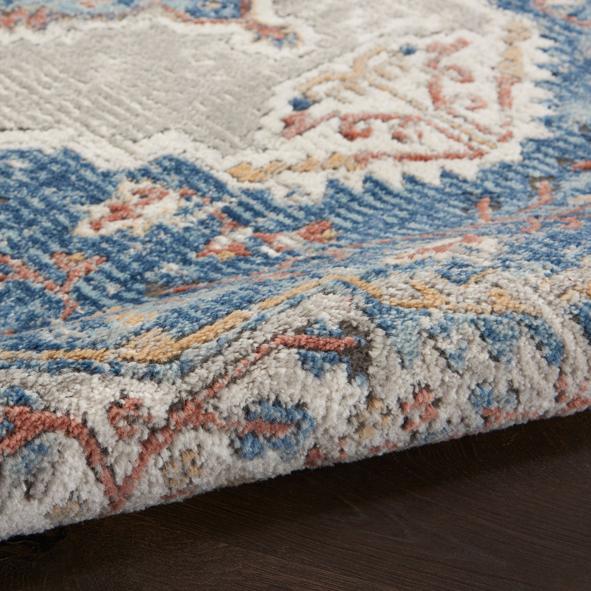 Nourison Home Quarry  Blue Grey  Traditional