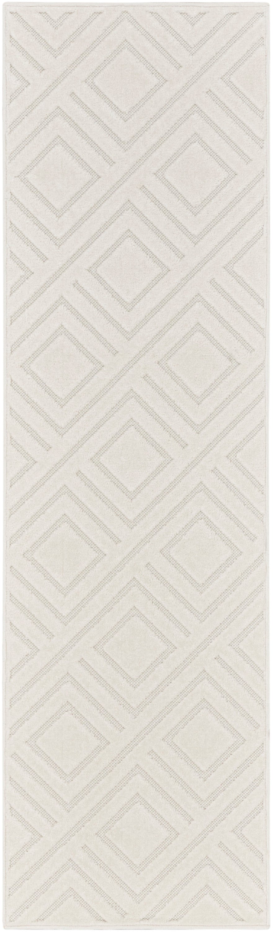Nourison Home Care Free CAF03 Ivory Contemporary Loom-woven Rug