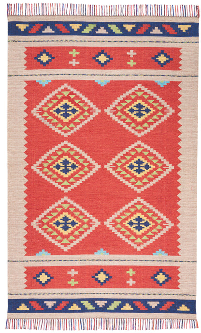 Nourison Home Baja BAJ02 Red Beige Transitional Woven Rug