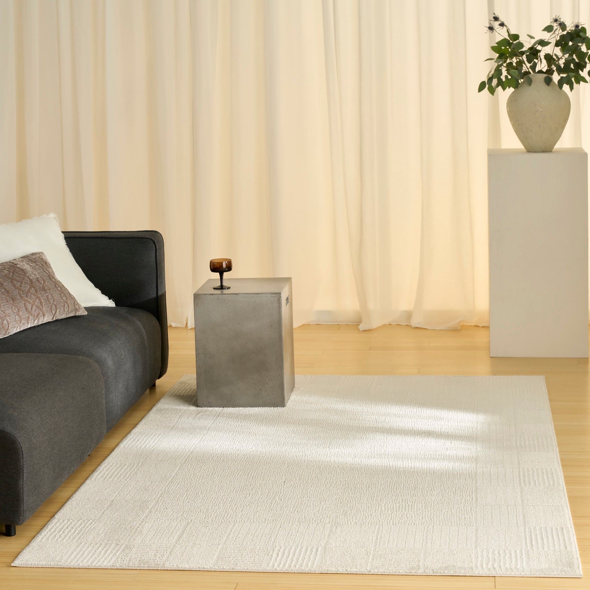 Nourison Home Nordic  Ivory Grey  Contemporary