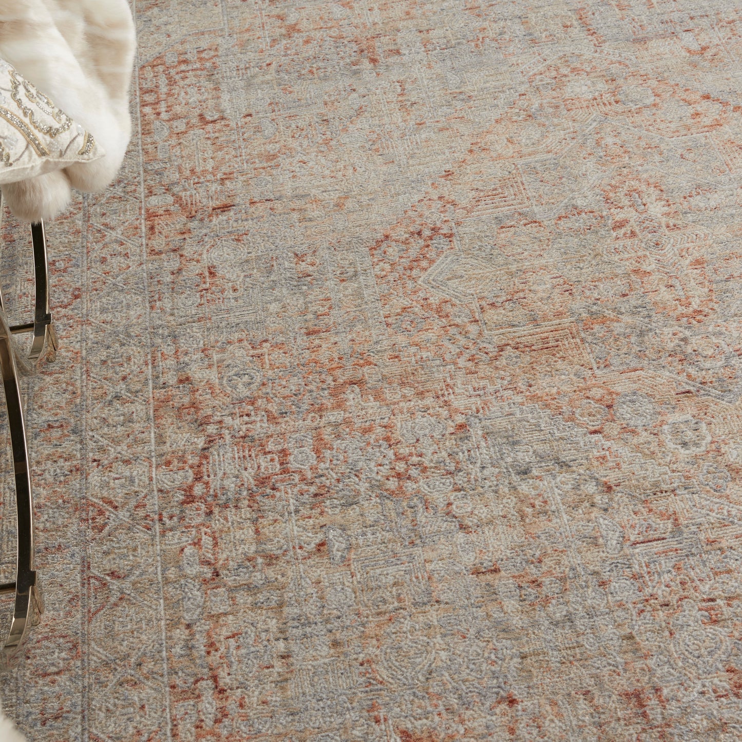 Nourison Home Lustrous Weave  Grey Brick  