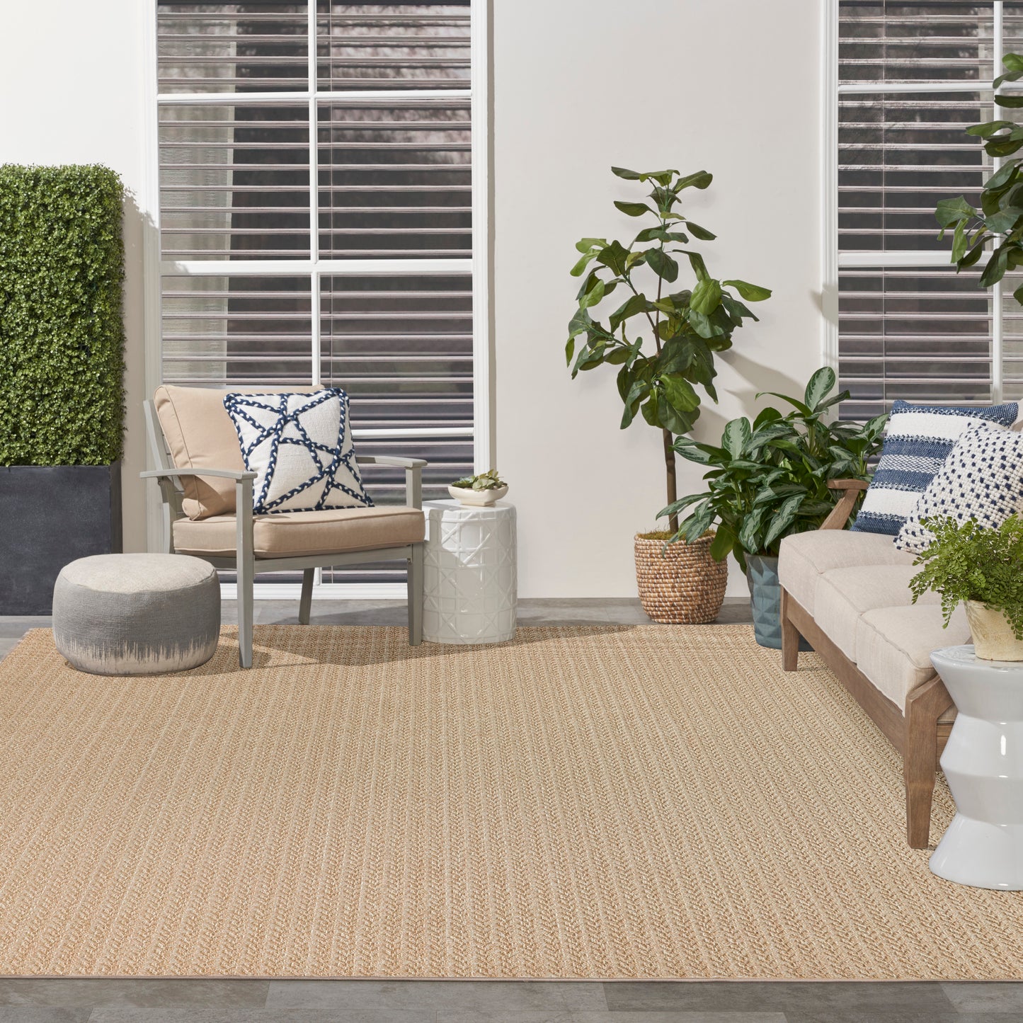 Nourison Home Tulum  Taupe  Contemporary