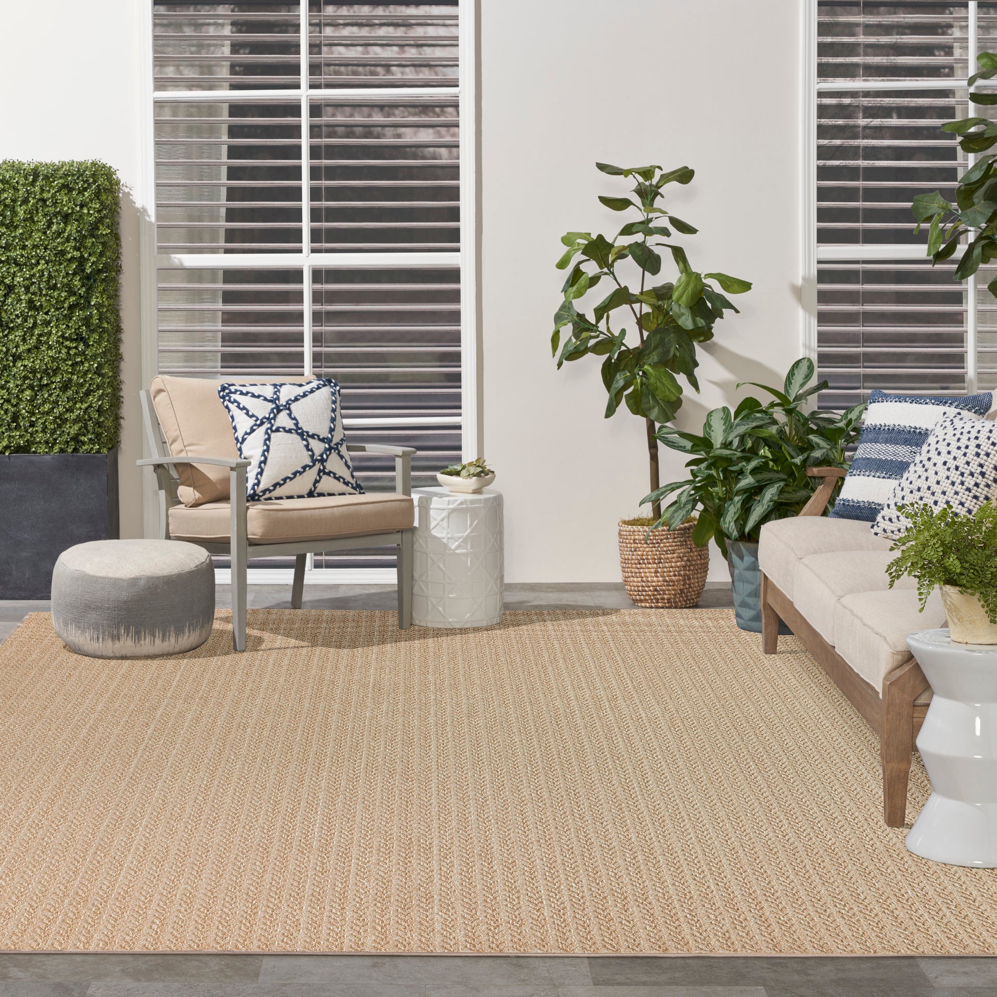 Nourison Home Tulum  Taupe  Contemporary