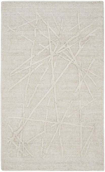 Calvin Klein CK044 Wander WND01 Ivory Grey Contemporary Hand Woven Rug