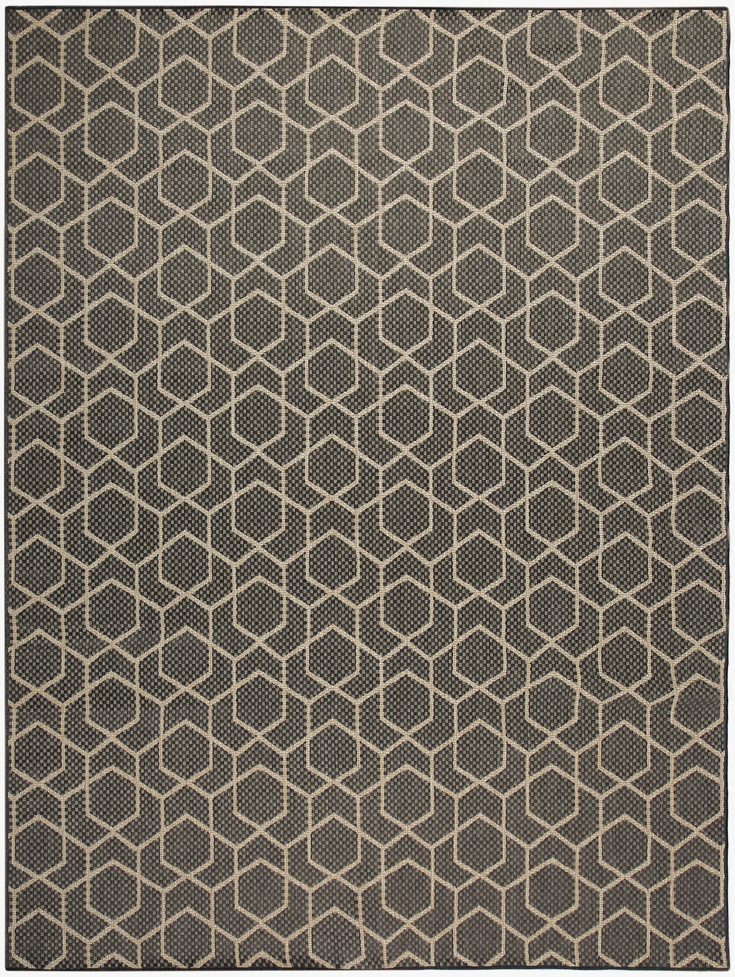 Nourison Home Horizon Indoor/Outdoor HOZ01 Charcoal Contemporary Power-loomed Rug