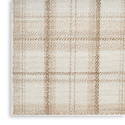 Nourison Home Grafix  Ivory Beige  Contemporary