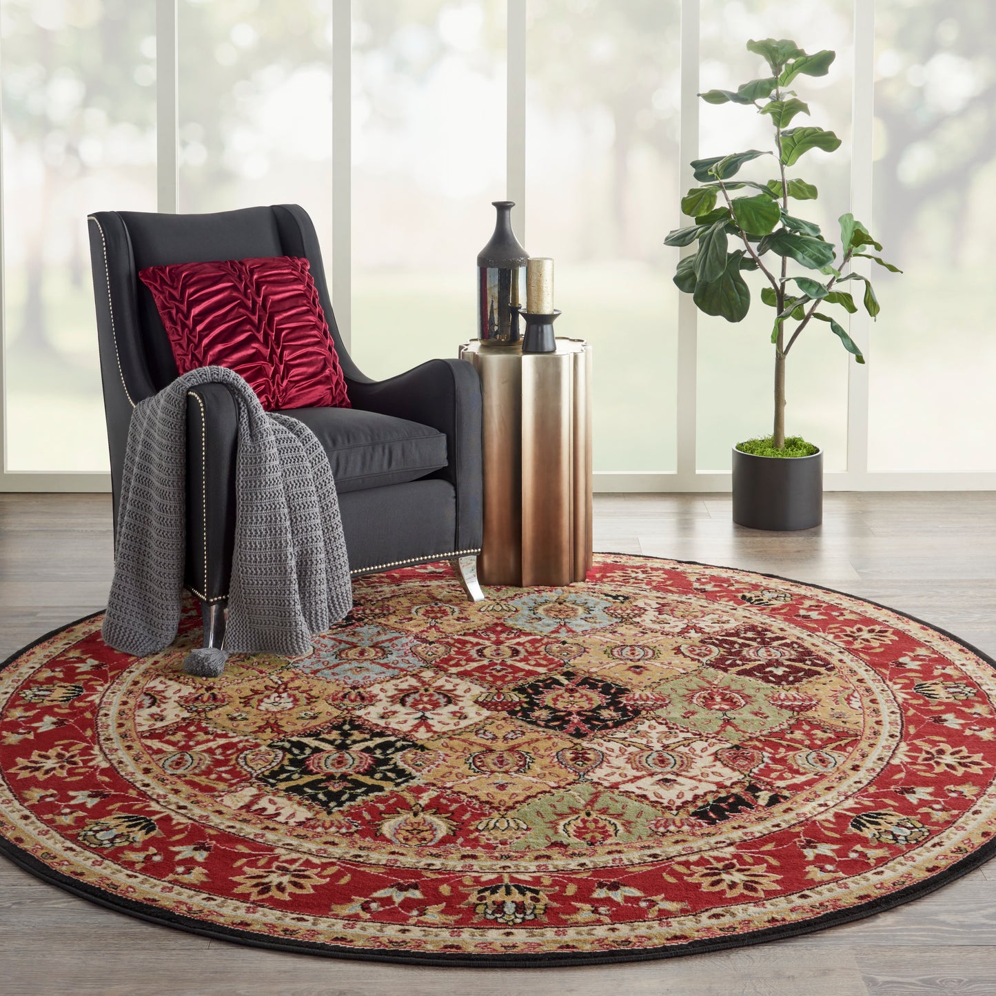 Nourison Home Modesto  Multicolor  Traditional