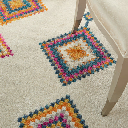 Nourison Home Passion  Ivory Multicolor  Transitional