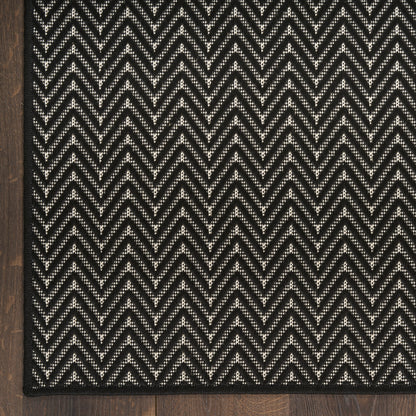 Nourison Home Horizon Indoor/Outdoor  Black  Contemporary