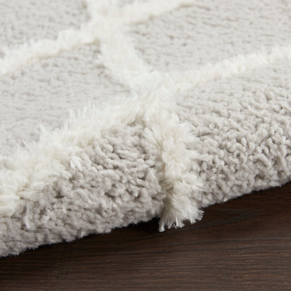 Nourison Home Feather Soft  Grey Ivory  Contemporary