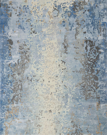 Nourison Home Prismatic PRS17 Denim Contemporary Hand Tufted Rug