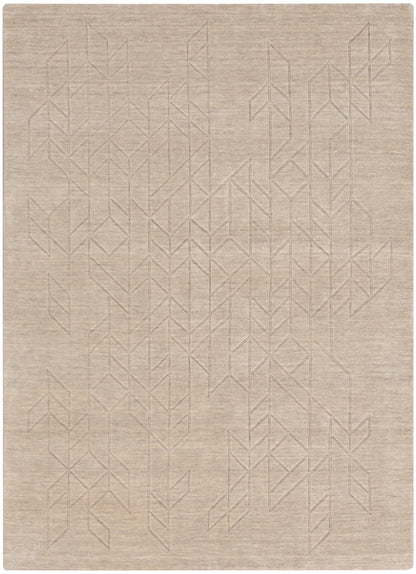 Nourison Home Alessia ALE01 Beige Contemporary Hand Knotted Rug