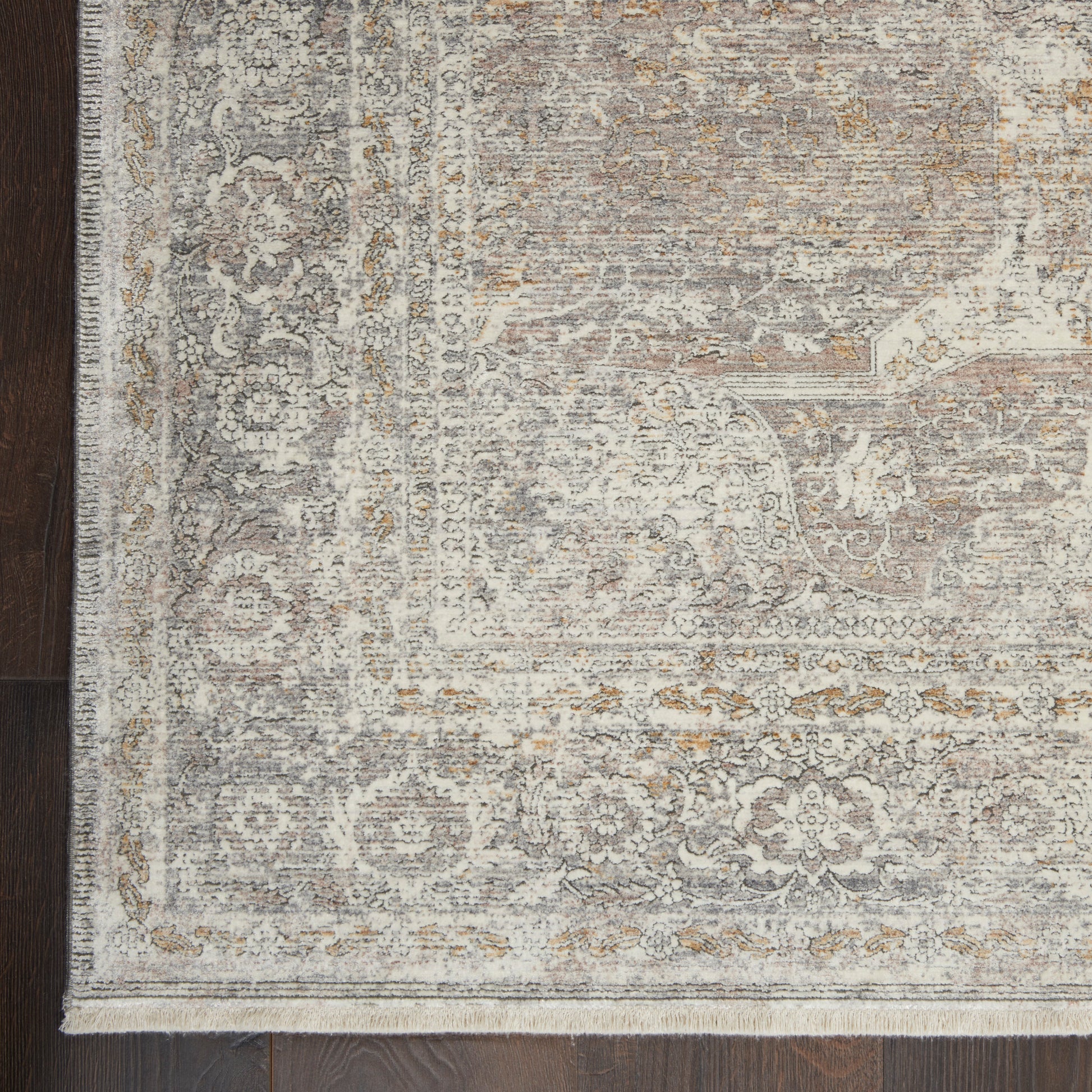 Nourison Home Starry Nights  Silver Cream  Traditional