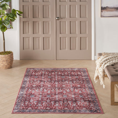 Nourison Home Grand Washables  Brick Ivory  Traditional