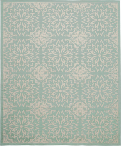 Nourison Home Jubilant  Ivory Green  Transitional