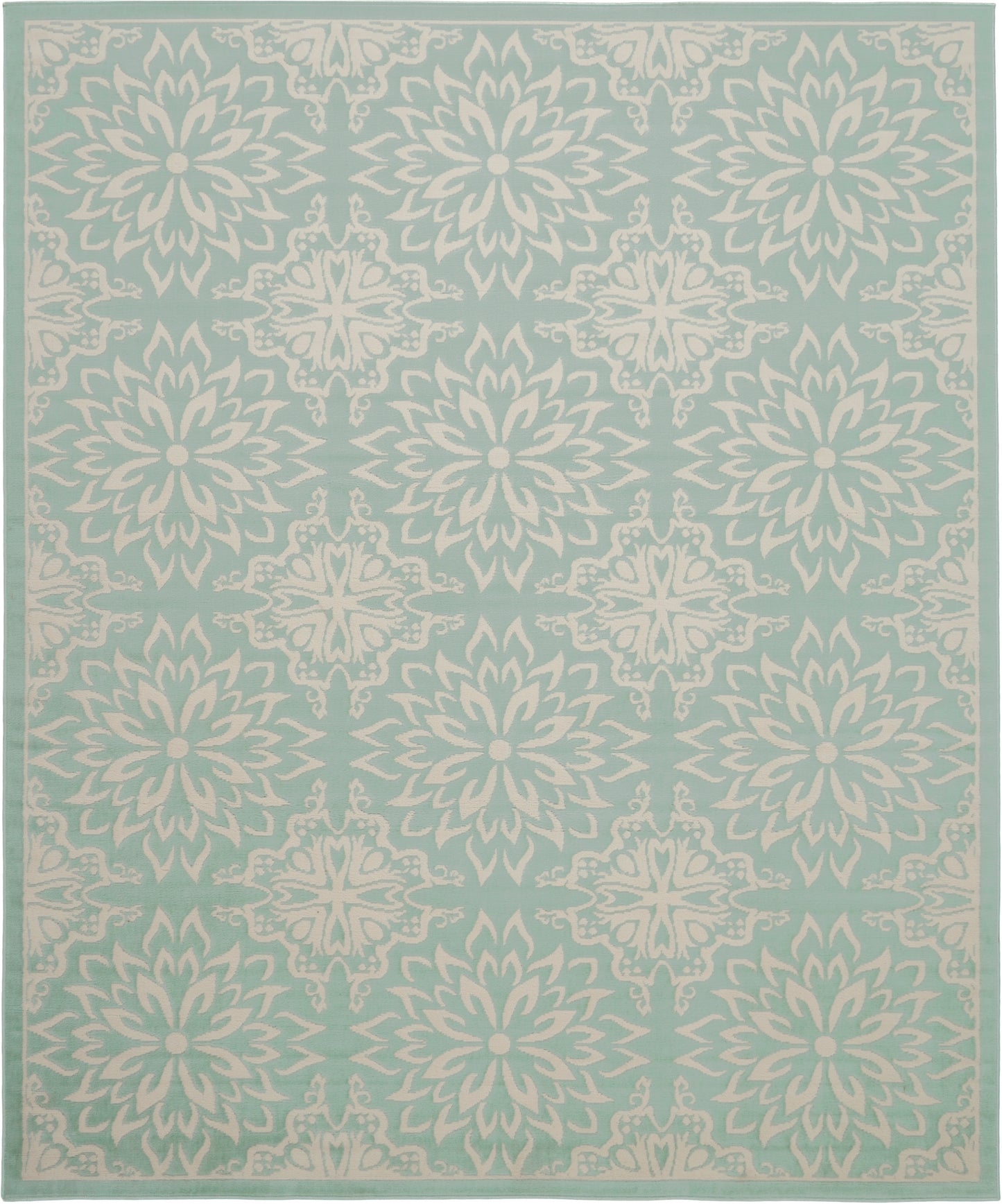 Nourison Home Jubilant  Ivory Green  Transitional