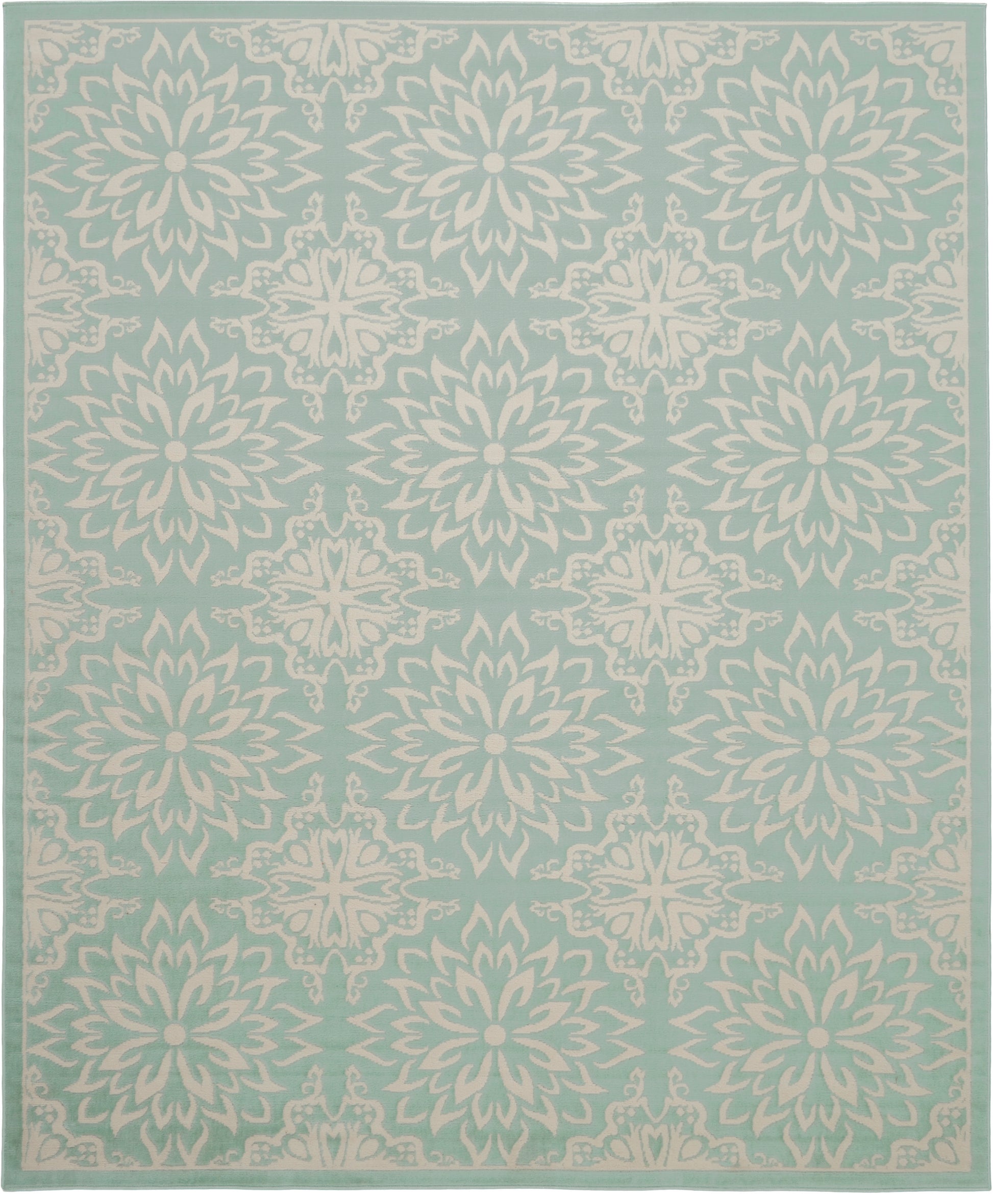 Nourison Home Jubilant  Ivory Green  Transitional