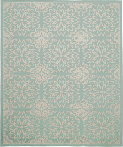 Nourison Home Jubilant  Ivory Green  Transitional