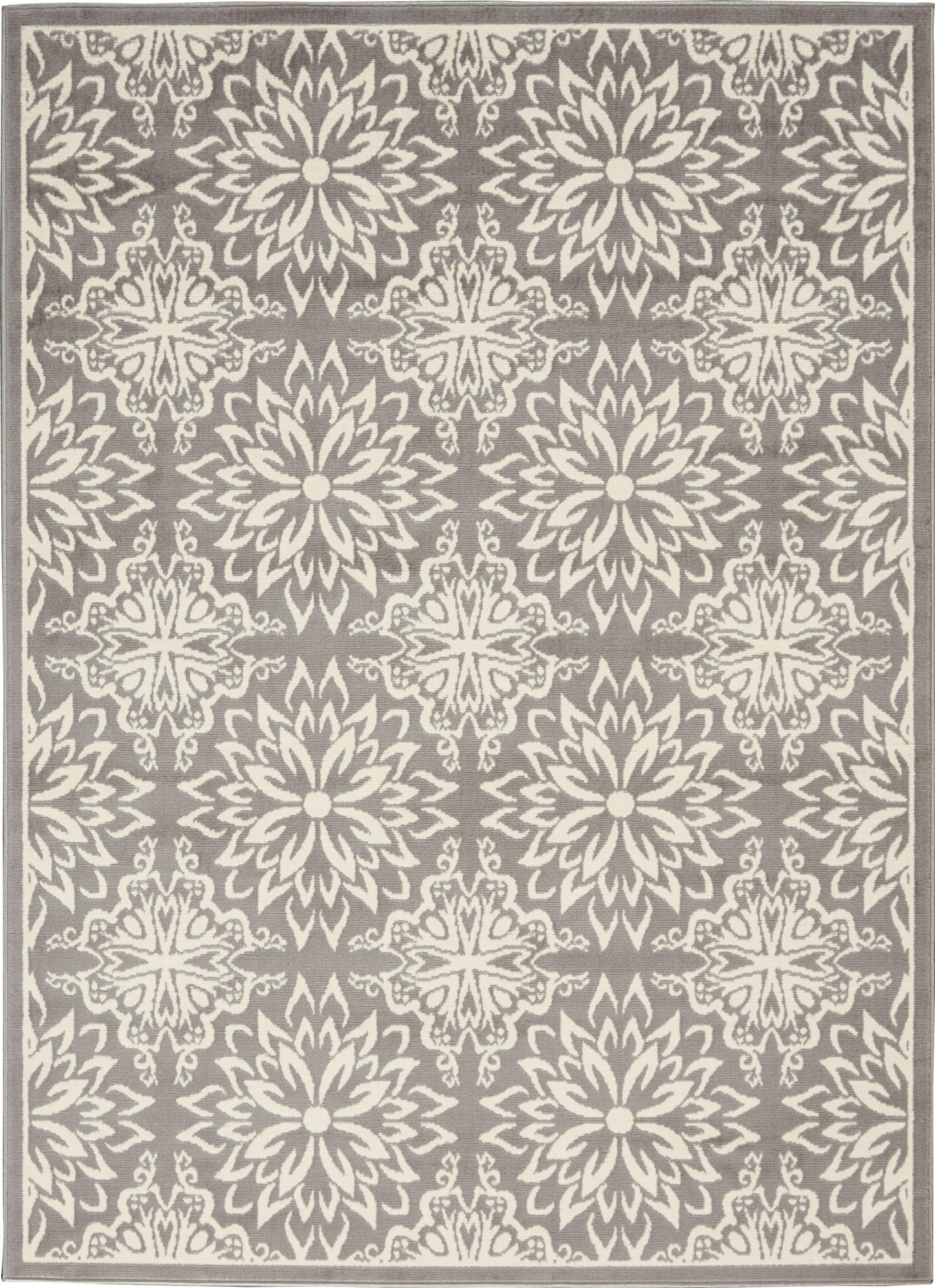 Nourison Home Jubilant JUB06 Ivory Grey Transitional Power-loomed Rug