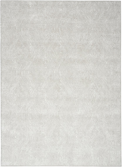 Nourison Home Dew DEW03 Silver Contemporary Jacquard Woven Rug