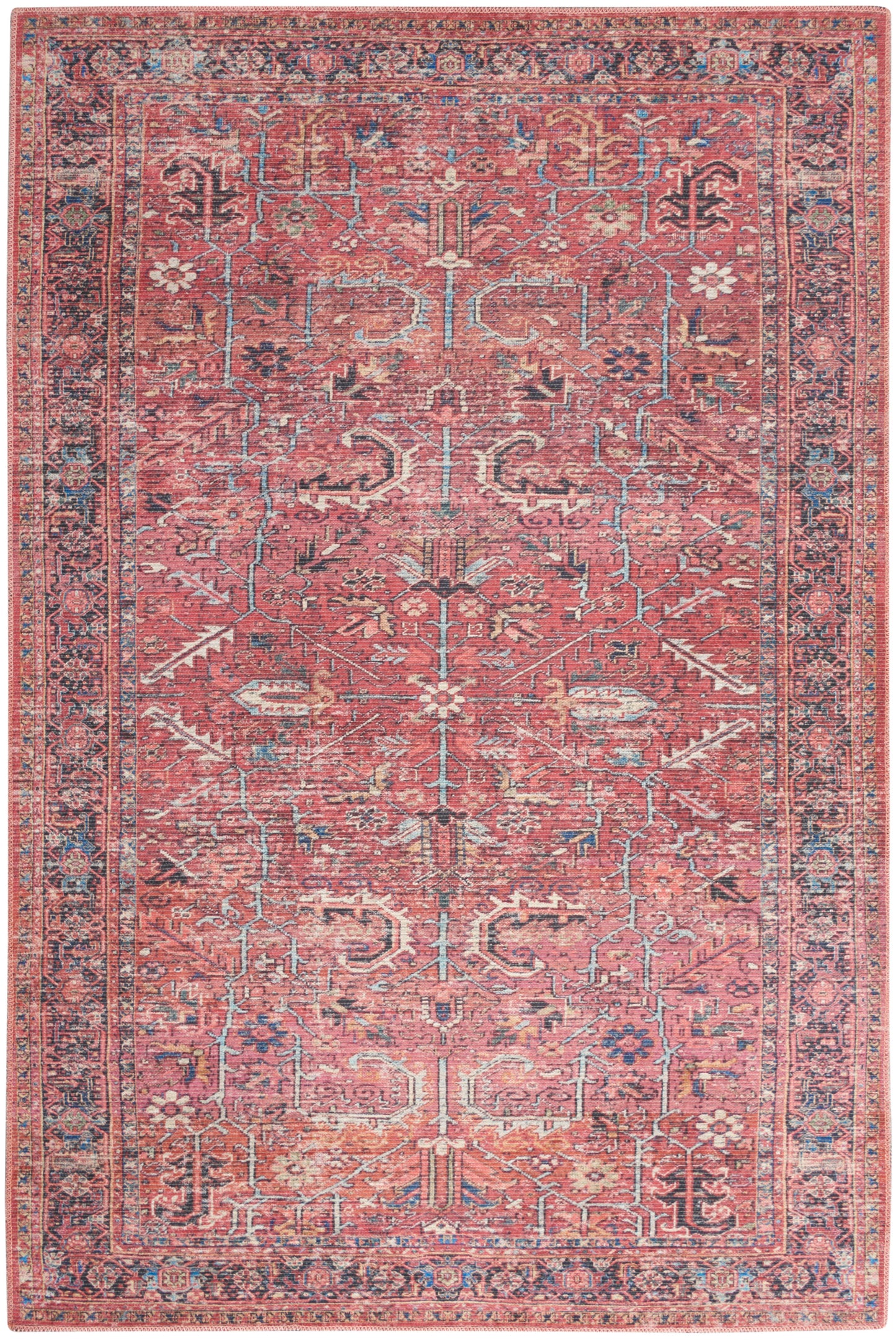 Nourison Home New Concept Washables SR102 Brick Traditional Machine Woven Rug