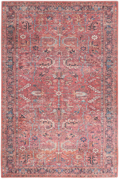 Nourison Home New Concept Washables SR102 Brick Traditional Machine Woven Rug