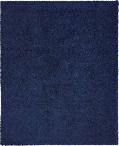 Nourison Home Malibu Shag MSG01 Navy Contemporary Power-loomed Rug