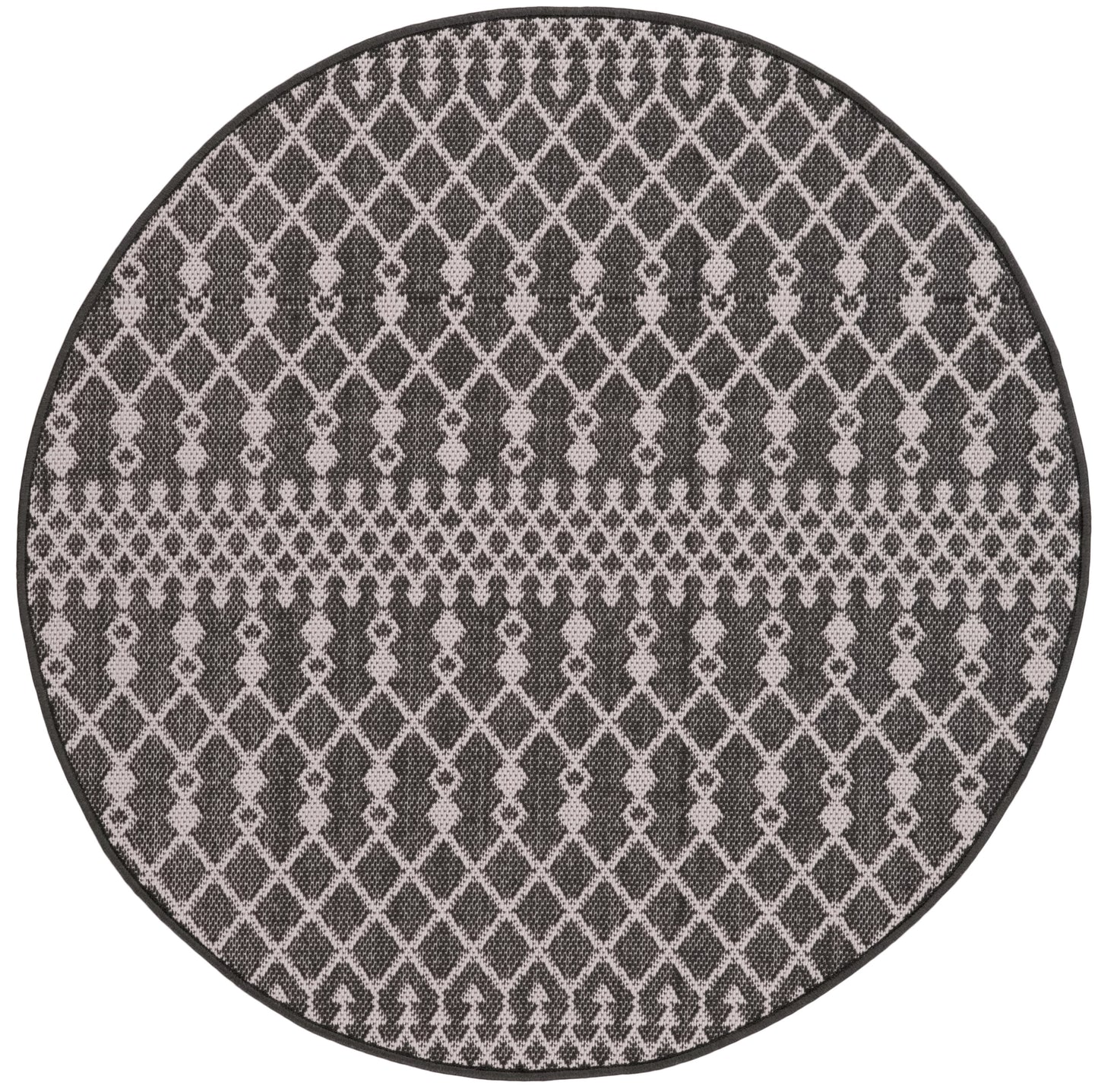 Nourison Home Positano POS02 Black Contemporary Power-loomed Rug