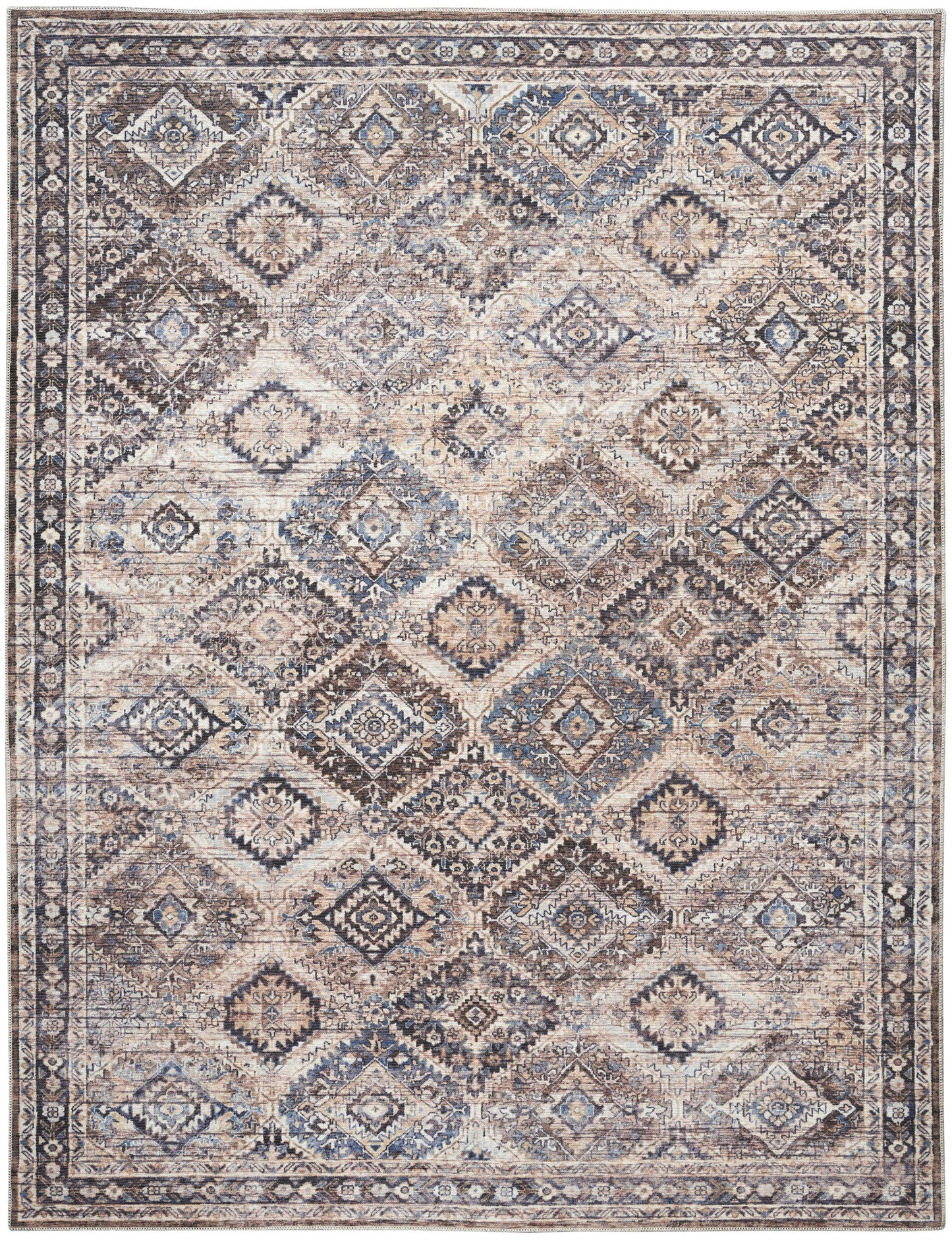 Nourison Home New Concept Washables SR103 Ivory Latte Traditional Machine Woven Rug