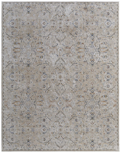 Feizy Pasha 39M6F Beige Blue Transitional/Bohemian & Eclect Machinemade Rug - Rugs - Feizy - Atlanta Designer Rugs
