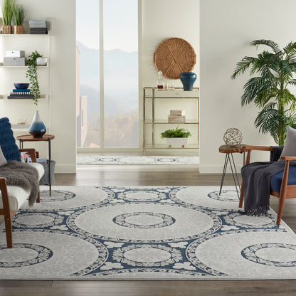 Nourison Home Key Largo  Blue  Contemporary