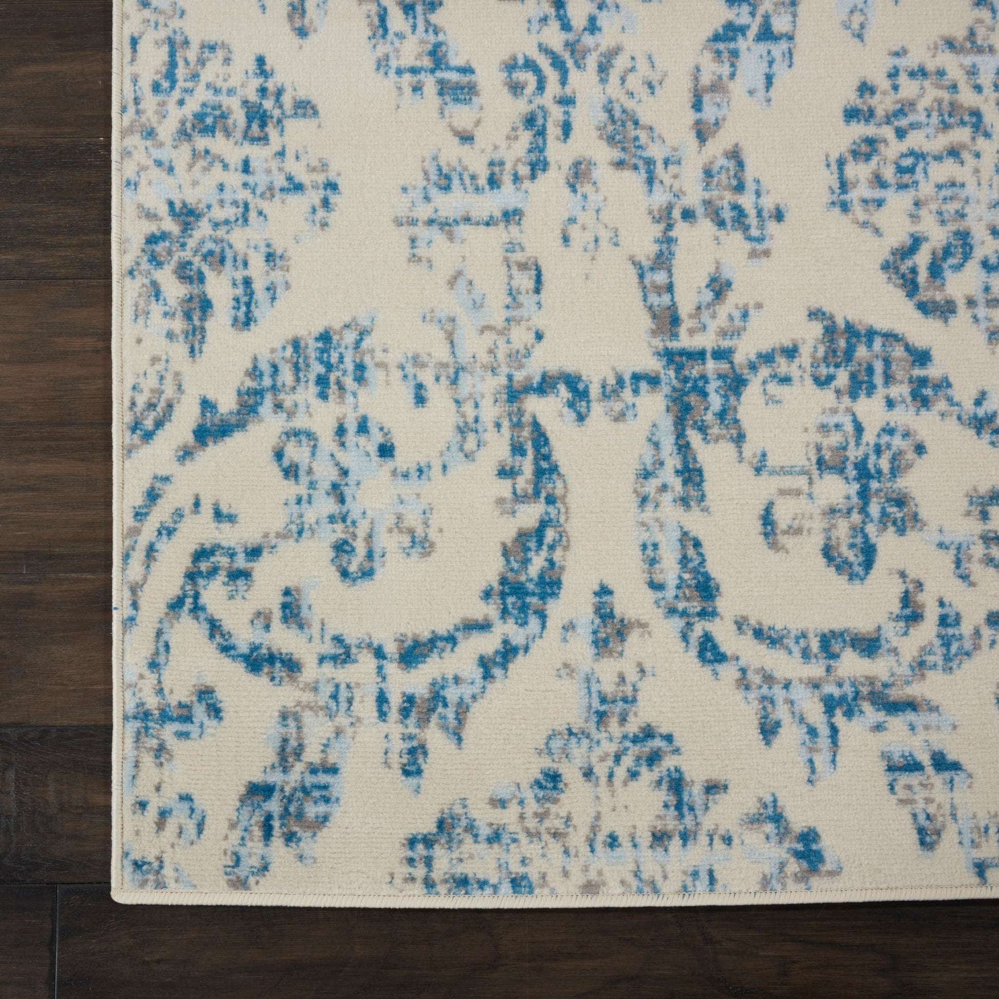 Nourison Home Jubilant  Ivory Blue  Transitional
