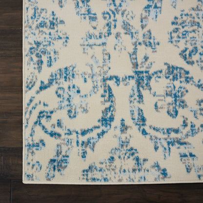 Nourison Home Jubilant  Ivory Blue  Transitional