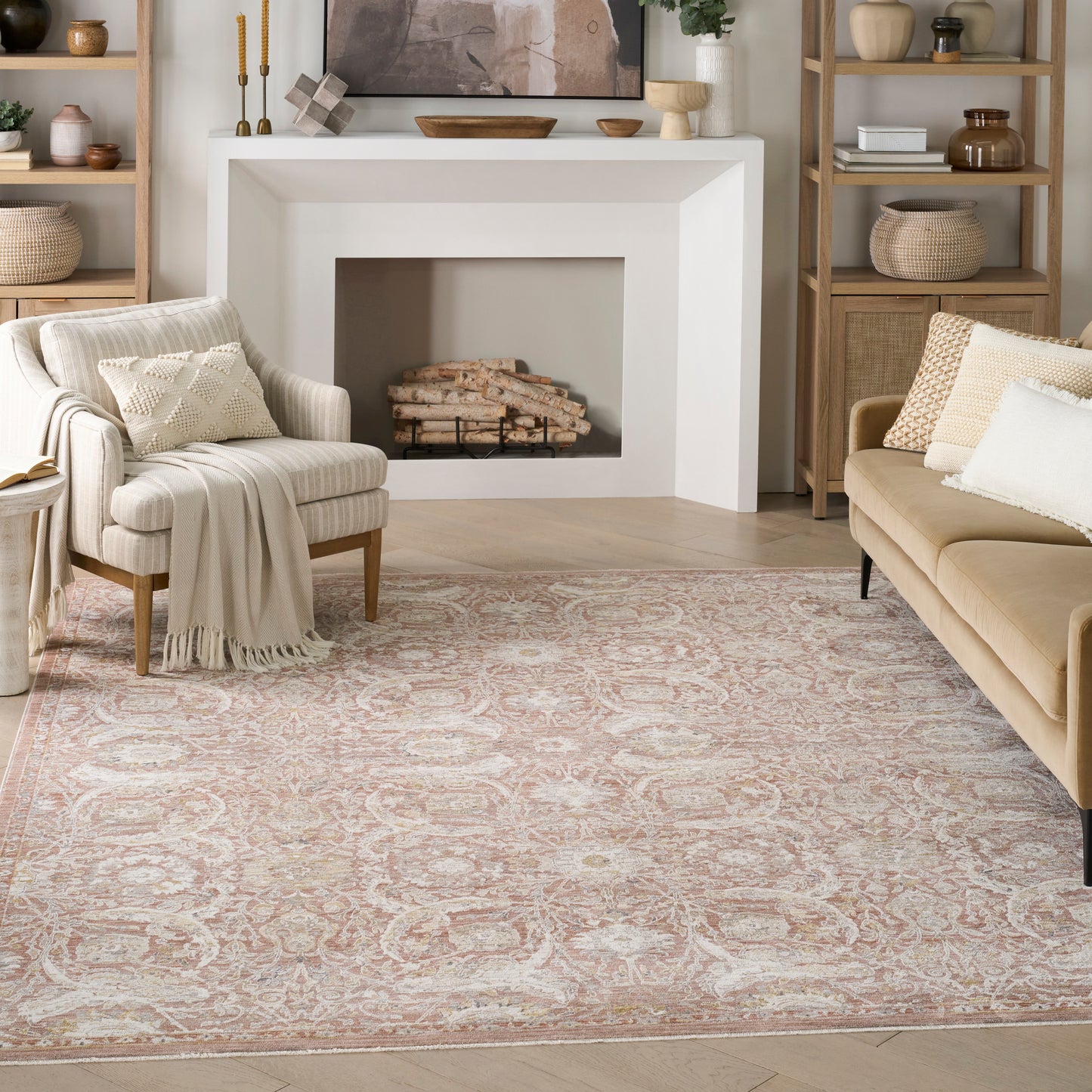 Nourison Home Antique Fusion  Brick  Traditional