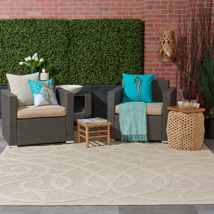 Nourison Home Cozumel  Cream  Contemporary