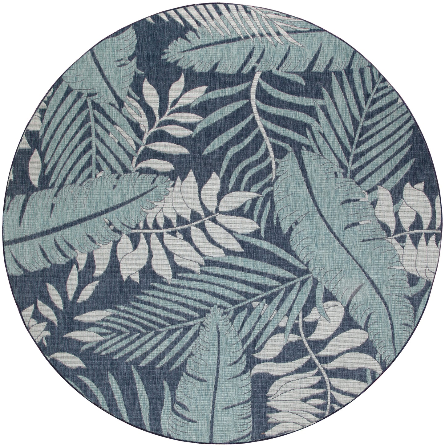 Nourison Home Garden Oasis GOA02 Navy Contemporary Power-loomed Rug