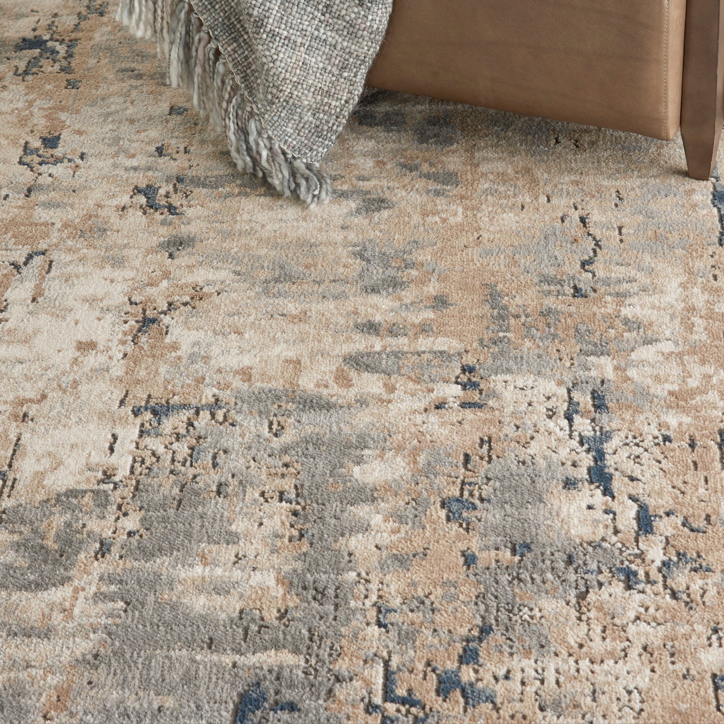Nourison Home Quarry  Beige Grey  Contemporary