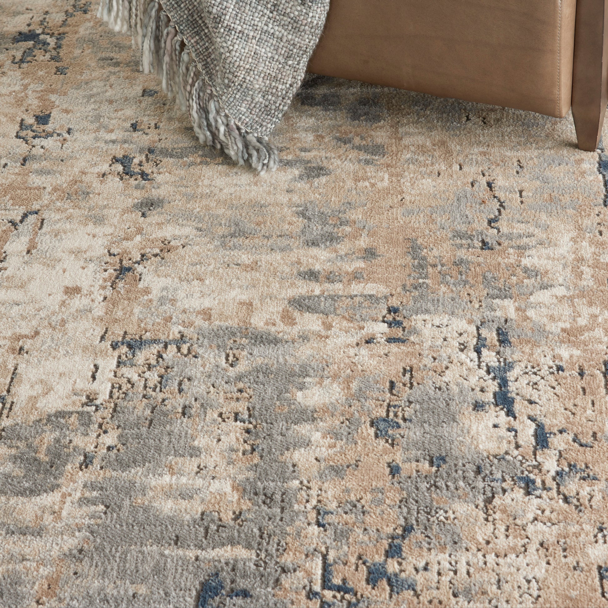 Nourison Home Quarry  Beige Grey  Contemporary