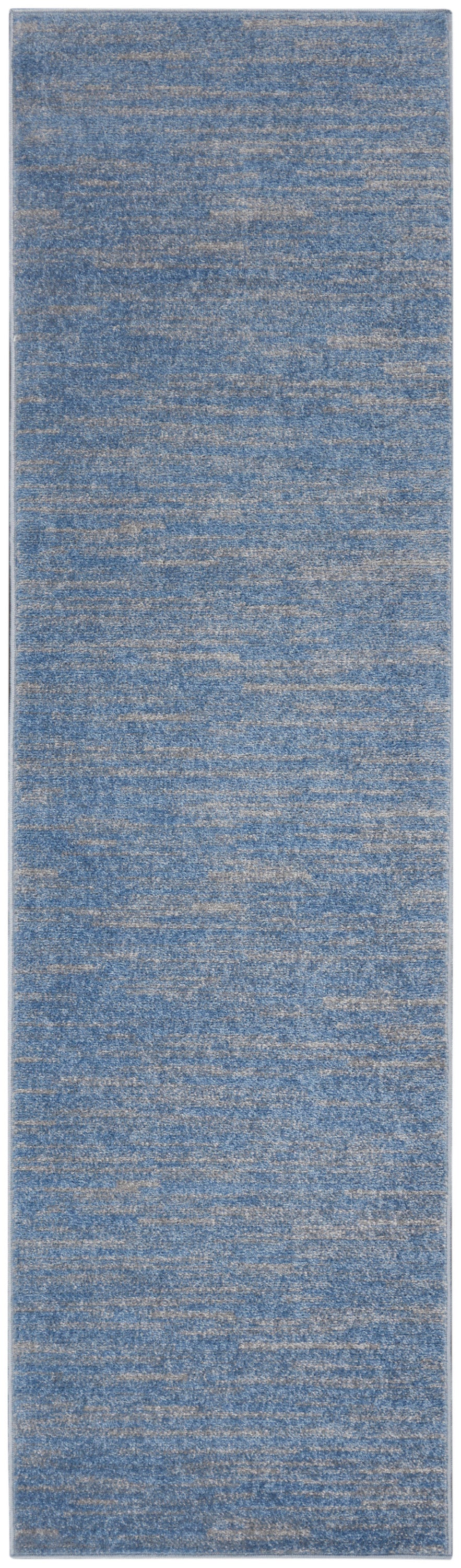 Nourison Home Nourison Essentials NRE01 Blue Grey Contemporary Power-loomed Rug