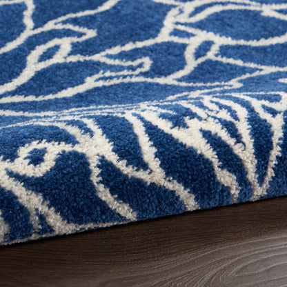 Nourison Home Passion  Navy Ivory  Contemporary