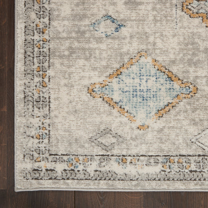 Nourison Home Quarry  Ivory Grey Blue  Contemporary