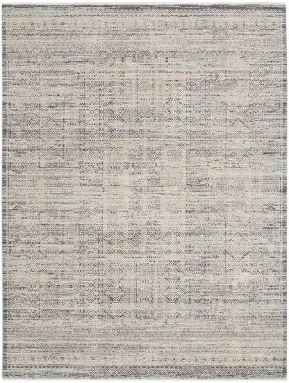 Nourison Home Lynx  Ivory Blue  Transitional