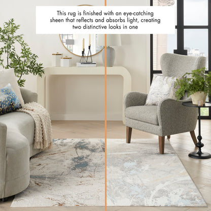 Nourison Home Desire  Ivory Grey Blue  Contemporary