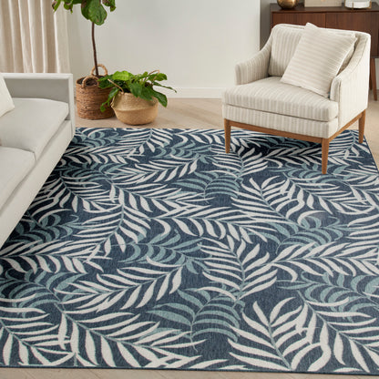 Nourison Home Garden Oasis  Navy  Contemporary