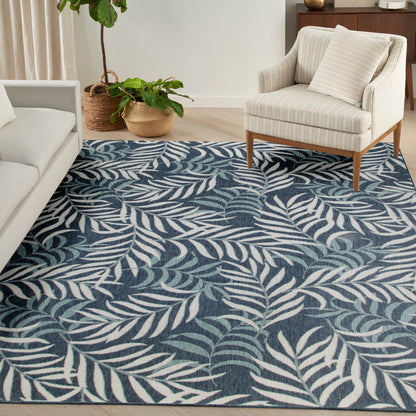 Nourison Home Garden Oasis  Navy  Contemporary