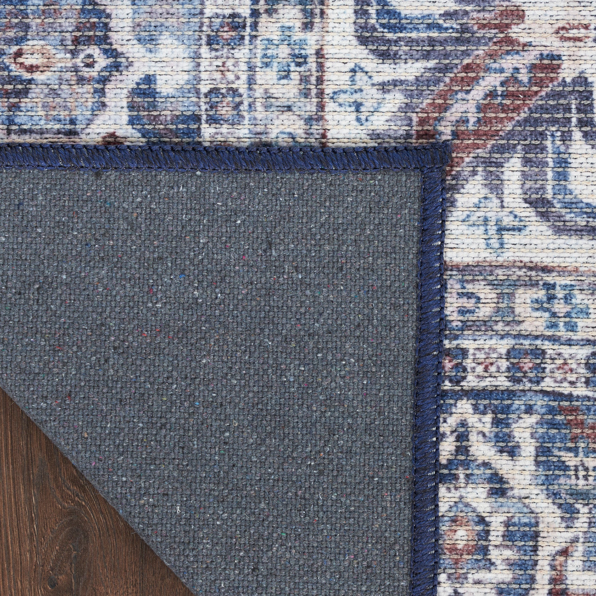 Nourison Home New Concept Washables  Navy Ivory  Traditional